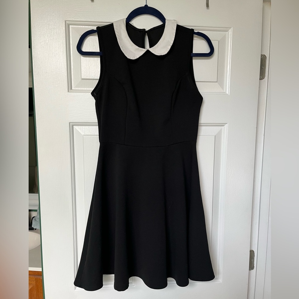 Wednesday inspired collard dress